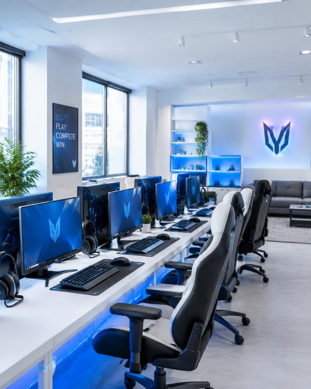 Bright modern gaming and esports studio